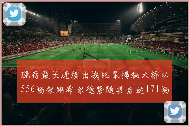 现存最长连续出战纪录揭秘大桥以556场领跑希尔德紧随其后达171场
